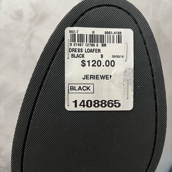 Black Brown 1826 Men’s Black Dress Loafers - Picture 4 of 4